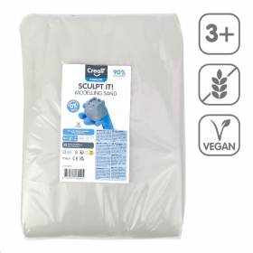 Creall modelovací písek Sculpt it!, 1750 g, náhradní náplň, přírodní