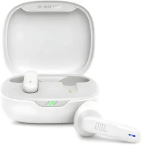 JBL Vibe Flex bílá / Bezdrátová sluchátka / Do uší / Dotykové ovládání / BT 5.2 (JBLVFLEXWHT)