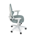 Dětská židle, výškově nastavitelná, zelená síťovina, KA-K1063 GRN