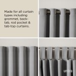 Stříbrná roztažitelná garnýž 107-305 cm Umbra FLUTE