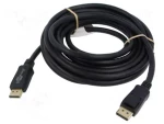 Goobay DisplayPort 2.0/2.1 5m černá / Kabel / 8K/120Hz / 40 Gbit/s / HDCP 2.2 (74750)