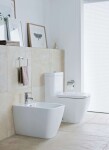 DURAVIT - Happy D.2 WC kombi mísa, Vario odpad, s HygieneGlaze, bílá 2134092000