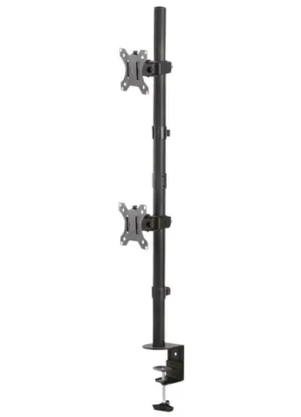 Neomounts FPMA-D550DVBLACK černá / Držák displeje na stůl / 10-32" / VESA 100x100 / nosn. 2x6kg / 2 displeje vert (FPMA-D550DVBLACK)