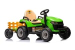 Mamido Dětský elektrický traktor BBH-030 s přívěsem zelený