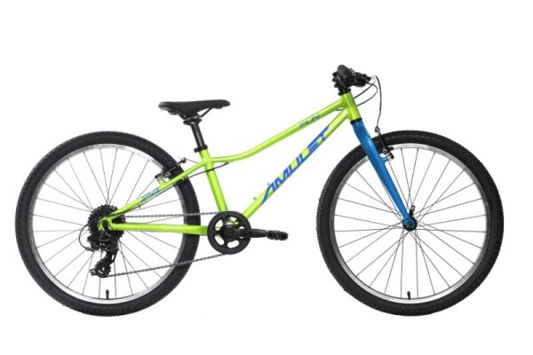 Dětské kolo Amulet Fun SH SMU 24", model 2025, barva light green/blue