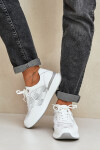 Kožené Sportovní Boty Dámské Sneakers S.Barski LR51-551 Bílé 36