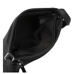 Stylová dámská koženková crossbody kabelka Lumi, černá