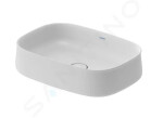 DURAVIT - Zencha Umyvadlo na desku 550x390 mm, bez přepadu, DuraCeram, matná bílá 2373553279