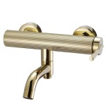 REA - Vanová nástěnná baterie Argon Gold REA-B7805