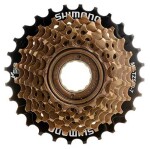 Kazeta 7-kolo SHIMANO MF-TZ500 14-28 zubů, hnědé/černé