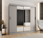 Šatní skříň Abi Rubino T1 Rozměry: 100 cm, Barva korpusu + barva dveří: Kašmír