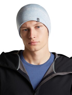 Unisex merino čepice ICEBREAKER Unisex Merino 260 O Vertex Rev Beanie ChilW, Snow/Zinc Blue/J