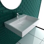 DURAVIT - Vero Air Umyvadlo 70x47 cm, s přepadem, otvor pro baterii, bílá 2350700000