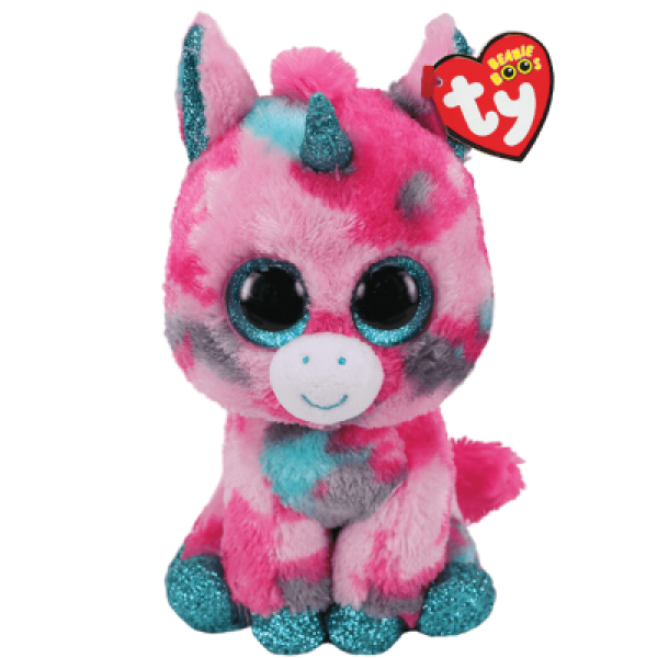 BEANIE BOOS GUMBALL, 15 cm - jednorožec