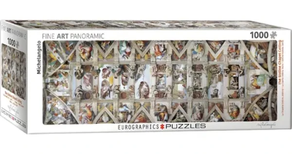 EUROGRAPHICS Panoramatické puzzle Strop Sixtinské kaple