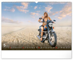 Nástěnný kalendář Girls &amp; Bikes 2024, 48 × 33 cm