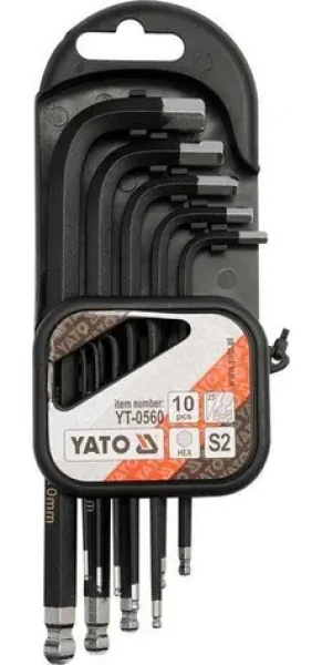 Klíč - imbusový 2.0 - 12 mm CrV Yato YT-0509