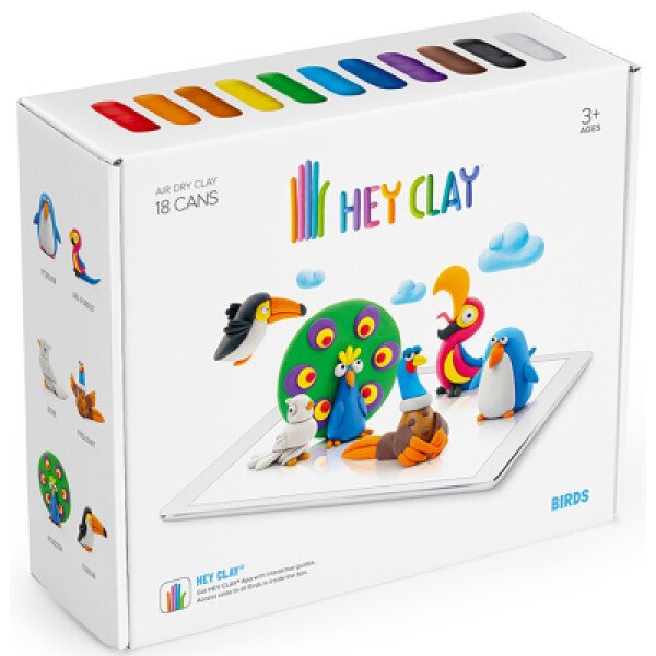 Hey Clay Kreativní sada - Ptáci - TM Toys