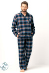 PÁNSKÉ PYŽAMO MNS 431 B25 3XL-4XL tmavě modrá 4XL