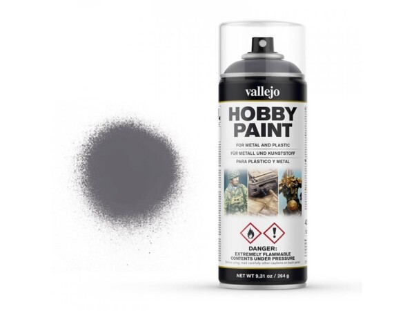 Vallejo Hobby Spray Paint 28031 Gun Metal 400 ml