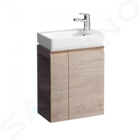 Laufen - Pro S Umyvadlová skříňka s dvířky a boční policí vlevo, 470x275x605 mm, světlý dub H4830020954791