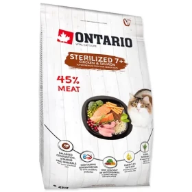 Ontario Cat Sterilised 7+ Senior 2kg / Granule pro kočky (213-10835)