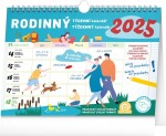 Kalendář 2025 Rodinný týdenní háčkem, 30 21 cm