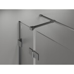 MEXEN/S - Lunar T sprchový kout dveře křídlové levá 115 x 80 cm, transparent, grafit metal 834T-115-080-95-00-L