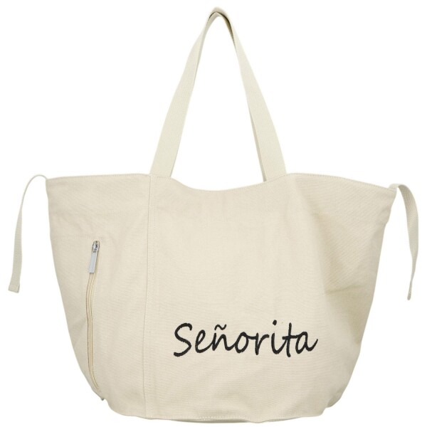 Trendy textilní dámská kabelka na rameno Bellinda, béžová