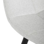 Jídelní židle, bílá, sametová látka, DCL-X7015 WT2