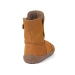 Dětské zimní barefoot boty TEX SUEDE Cognac, Froddo, G3160238-2, hnědá - 33