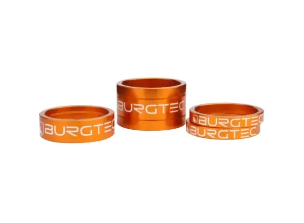 Burgtec Spacer Kit sada podložek pod představec 5/5/10/20 mm oranžová