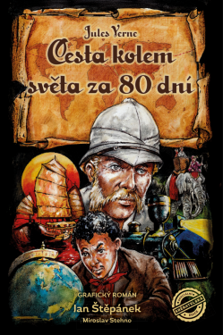 Cesta kolem světa za 80 dní - grafický román - podepsaný - Jules Verne