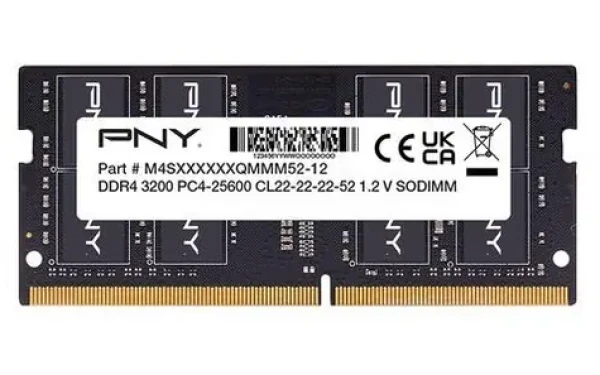 PNY Performance 16GB DDR4 3200MHz / Operační paměť / SO-DIMM / CL22 / 1,2V (MN16GSD43200-TB)