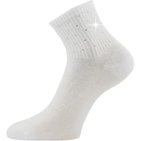 LONKA Ponožky dámské elegantní FLITANA 04 s kamínky BÍLÉ (3 páry) 35-38 126895