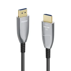 Hama 202036 optický aktivní HDMI kabel 8K Ultra High Speed 15 m stříbrná (202036)