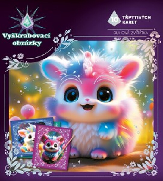 Vyškrabovací obrázky Duhová zvířátka