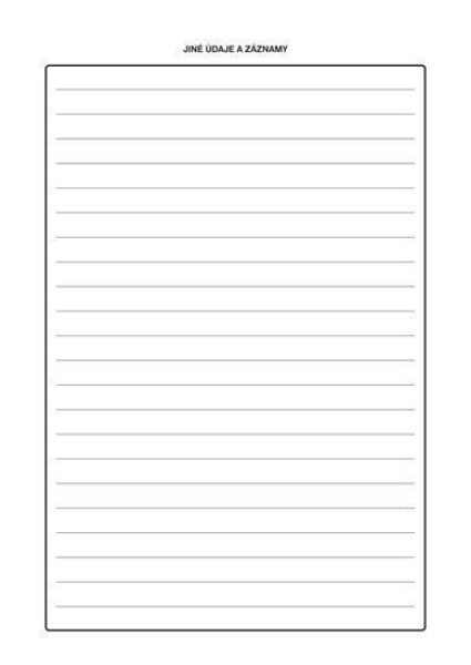 Záznamník ruční motorové pily, A4, 26 listů