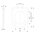 SAPHO - BRILLA WC sedátko, SLIM, Soft Close, světlá modrá mat 100787-107