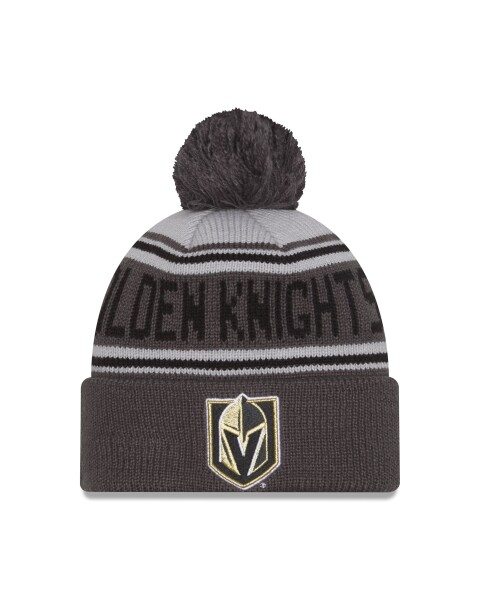New Era Pánská zimní čepice Vegas Golden Knights NHL Pom Wordmark