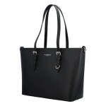 Pevná a stylová dámská koženková kabelka Lendy, černá