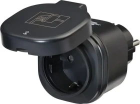 Brennenstuhl WA 3600 XS03 černá / Chytrá zásuvka / WiFi / IP44 / 16 A / Alexa, Google Home (1294860100)