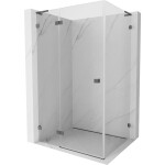 MEXEN/S - Lunar L sprchový kout dveře křídlové levá 75 x 70, transparent, grafit kartáčovaná 834L-075-070-66-00-L