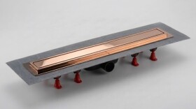 Sprchový žlab SAT Aurum 75 cm růžová zlatá lesklá lesk plný SATZLAB80RG SATZLAB80RG