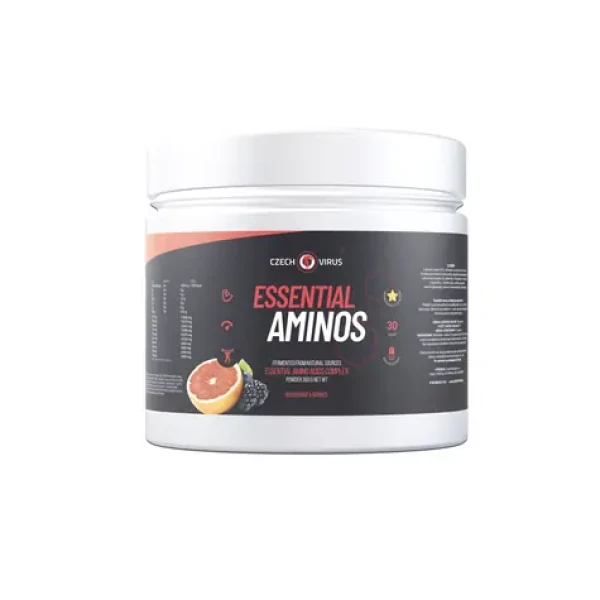 Czech Virus Essential Aminos 360 g červený pomeranč a lesní plody (12484)