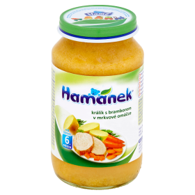 Hamánek Králík s bramborem v mrkvové omáčce 230g