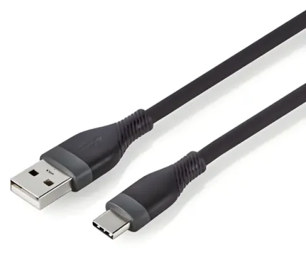 Nedis USB-A - USB-C černá / Datový kabel / USB 2.0 / 15 W / 480 Mbps / silikonový / 1,5 m (CCGB60800BK15)