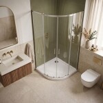 REA - Akrylátová LOOK sprchová vanička 80x80 - bílá REA-K7908
