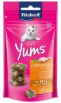 Vitakraft Cat Yums kuře, s kočičí trávou 40 g / Pamlsky pro kočky / poloměkké (493-31531)