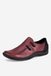 Polobotky Rieker L1751-35 Přírodní kůže (useň) - Lícová